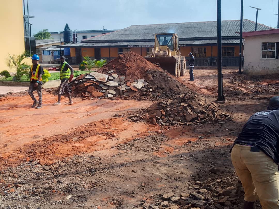 Rehabilitation of Agege Local Government Secretariat parking Lot